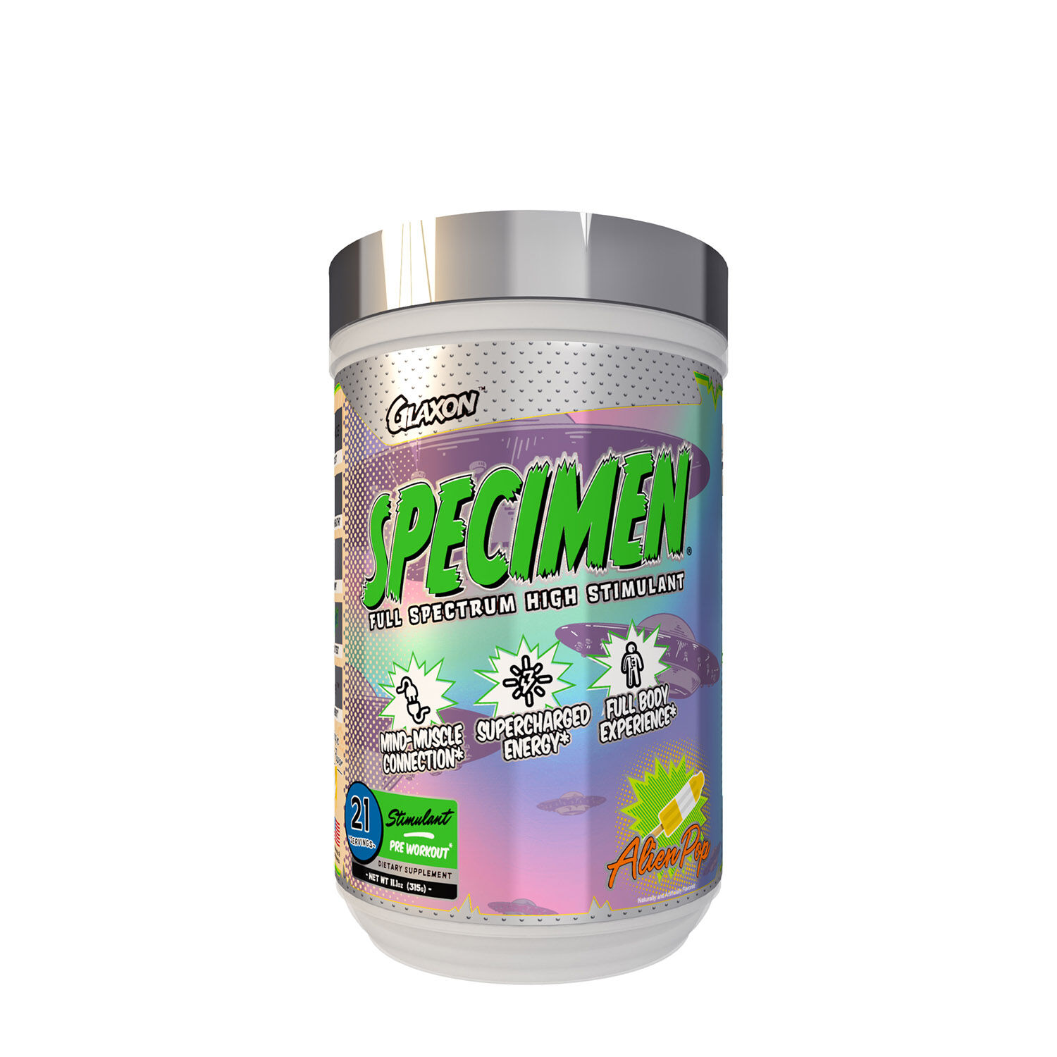 Specimen® Stimulant Pre-Workout - Alien Pop- 21 Servings